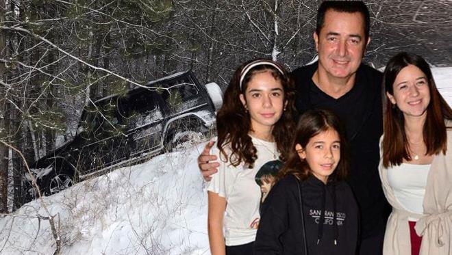 Acun Ilcal'nn kzlar Yasemin ve Leyla Ilcal'nn iinde bulunduu otomolinin kazas, le saatlerinde, Kartalkaya Kayak Merkezi yolunda meydana geldi.