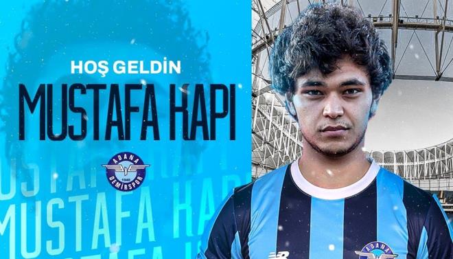 MUSTAFA KAPI    Galatasaray altyapsndan yetien ve getiimiz sezon Lille'e transfer olan Mustafa Kap Adana Demirspor'la 3,5 yllk szleme imzalad.