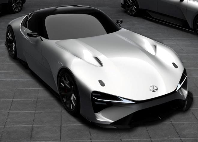 Lexus LFA modelinin yerini alacak olan elektrikli Lexus BEV Sport Concept cesur tasarmyla dikkat ekiyor.