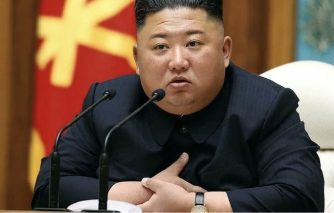 Kuzey Kore lideri Kim Jong-un'un lecei dnlyor.