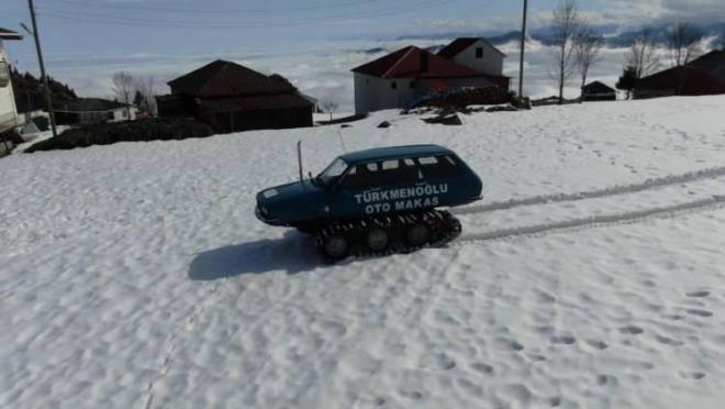 Trkmen imdilerde ise yerli ve yabanc turistlerin ilgi gsterdii paletli Torosu farkl proje yapmak iin satla kard.