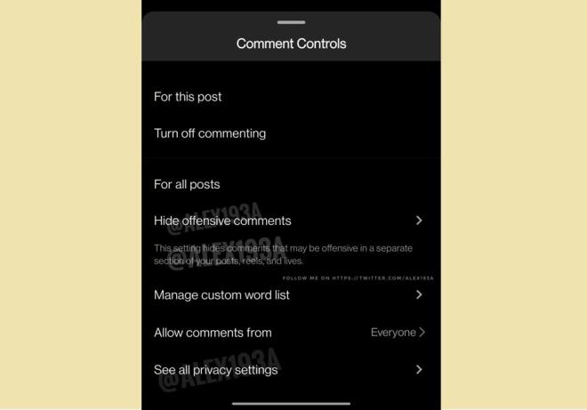 Yorum kontrol seeneiyle saldrgan yorumlarn engellenmesi salanacak.     Bu yorumlar postu paylaan kii grebilecek ama baka kullanclar gremeyecek. Ayrca saldrgan olduunu dndnz bir kelime listesini de oluturabileceksiniz.     Yani kendi profilinizde neyin hakaret olduuna siz karar vereceksiniz.