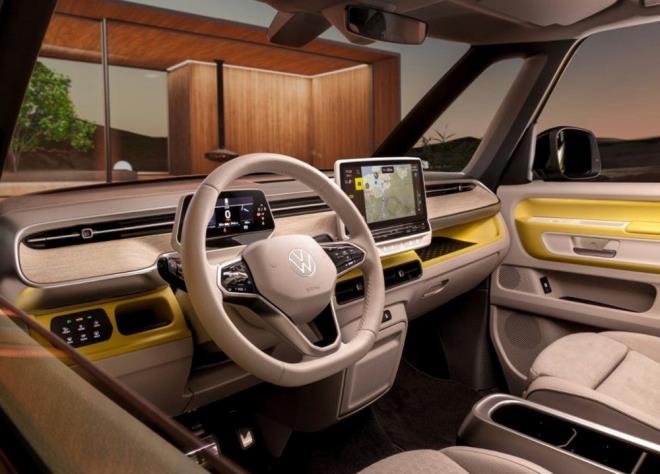 Elektrikli minibsn konsolunda 10 inlik gsterge paneli bulunurken, bilgi-elence ekran ise 10 veya 12 in olarak tercih edilebiliyor.