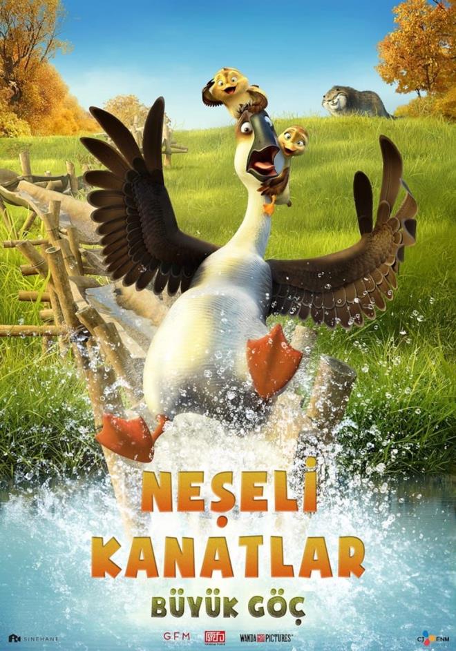 Neeli Kanatlar: Byk G  <br>  Christopher Jenkins'in ynetmenliini stlendii animasyon film 'Neeli Kanatlar: Byk G', yaramaz bir kaz ile iki rdek yavrusu arasnda yaananlar iliyor.