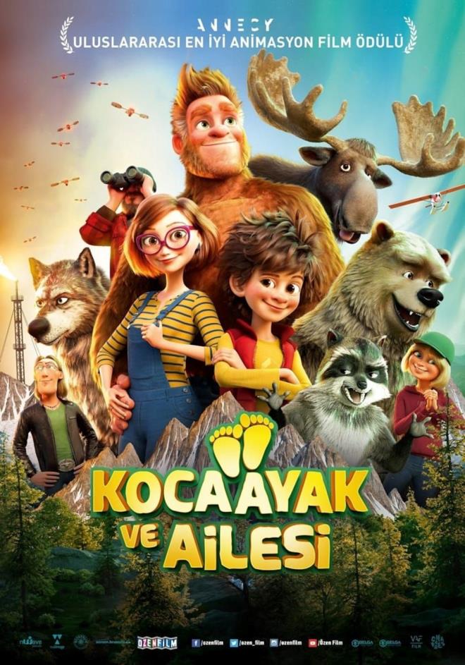 Kocaayak ve Ailesi  <br>  Ben Stassen ve Jeremy Degruson tarafndan sinema perdesine tanan animasyon trndeki devam filmi 'Kocaayak ve Ailesi', bir araya gelen Kocaayak ile ailesinin doay korumak iin atldklar serveni konu ediniyor.