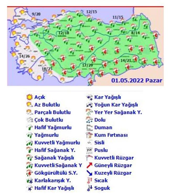 ARFE GN HAVA DURUMU NASIL OLACAK?