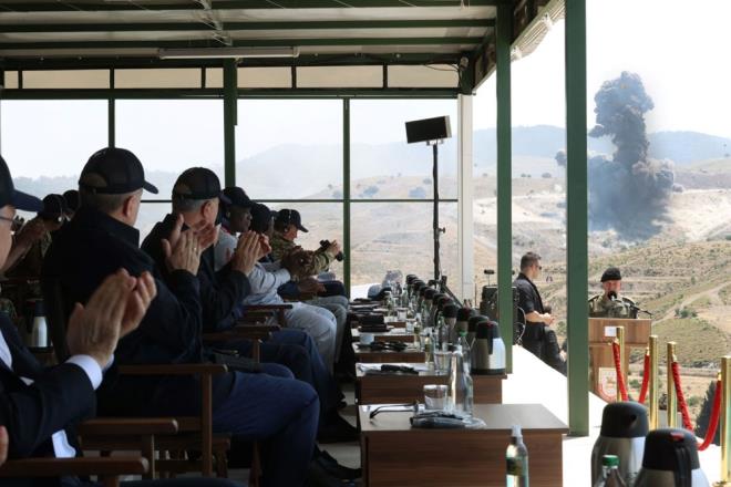 Doanbey Atl Tatbikat Blgesi'ndeki tatbikatn sekin gzlemci gnn, Cumhurbakan Recep Tayyip Erdoan, MHP Genel Bakan Devlet Baheli, Cumhurbakan Yardmcs Fuat Oktay, Milli Savunma Bakan Hulusi Akar, AK Parti Genel Bakanvekili ve Trk Devletleri Tekilat Aksakallar Konseyi Bakan Binali Yldrm ve TSK komuta kademesi izledi.