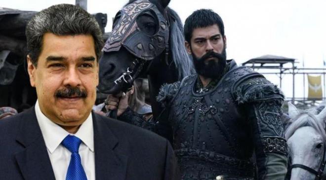 Bakan Recep Tayyip Erdoan'n davetiyle Trkiye'ye gelen Nicolas Maduro, ATV ekranlarnn fenomen dizisi Kurulu Osman'n hayran kt. Dizinin yapmcs Mehmet Bozda ve oyuncular ile bir araya gelen Maduro, sosyal medya hesabndan yapt paylamla Trk kltrne vgler yadrd.