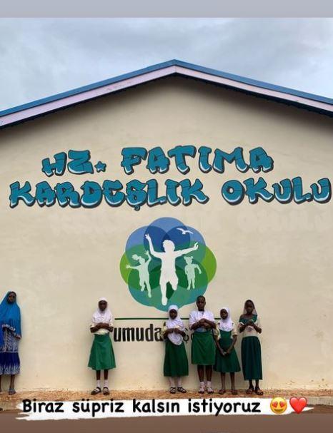 Son olarak Bat Afrika'nn en fakir lkelerinden biri olan Gana'da karde okulu atrd. Adna Peygamber Efendimiz (SAV)'in kz Hz. Fatma'nn adn verdi.