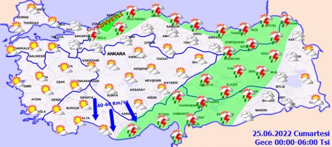 HAVA SICAKLII    nemli bir deiiklik olmayaca, Bat Karadeniz ve  Anadolu'da mevsim normallerinin 2 ila 4 derece altnda, dier yerlerde mevsim normalleri civarnda seyredecei tahmin ediliyor.