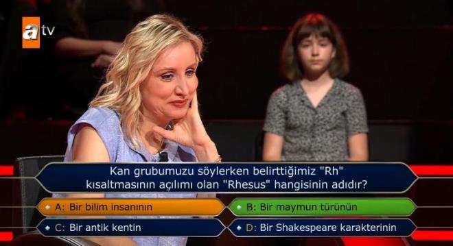 Dncesinde hakl kan yarmac doru cevabn B kk Bir Maymun Trnn olduunu grnce byk hayal krkl yaad.