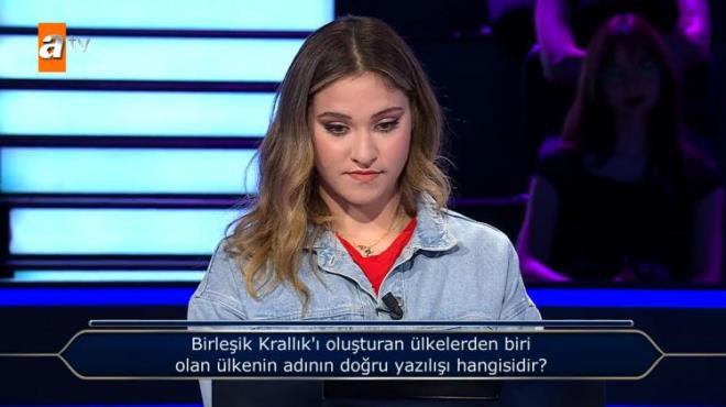 lk soruyu rahatlkla yantlayan gen yarmac, ikinci soruda seyirci joker hakkn kulland.