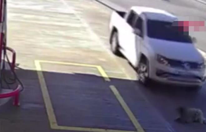 Olay nasl oldu?<br>    Yabanc uyruklu Abdulhamid Halaf, aracyla seyir halindeyken benzin istasyonunda yerde yatan kpei fark etti.      Yolunu deitirerek istasyona giren Halaf, aracyla kpein zerinden geti. Srcnn erit deitirip kpei ezme an ise i yerinin gvenlik kamerasna yansd.