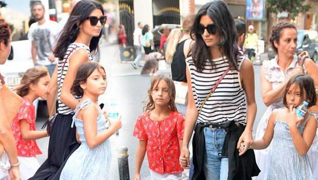 Nadir zamanlarda darda kzlaryla grntlenen Tuba Bykstn, sosyal medya hesabndan Toprak ve Maya adl kzlarn paylat.