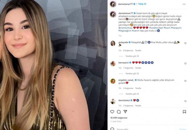 "SEN OK OK OK SEVYORUM"  <br>  Eski manken, gnderisinde u ifadeleri kulland:  <br>  "Gzel kzm,ilk gz arm, hayat arkadam,srdam,akl dantm doum gnn kutlu olsun remim senin gibi bir kzm olduu iin gurur duyuyorum. yaptn her eyde,setiin tm yollarda nefesim yettii kadar yanndaym seni ok ok ok ok ok ok ok seviyorum"