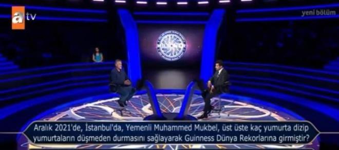 Yarmac, ikinci baraja kadar ulat ve 100 bin TL'lik soruyu grmeye hak kazand.