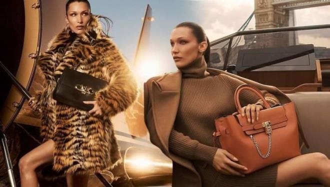 SRPRZ ANLAMA!  <br>  Bella Hadid, lks moda markas Michael Kors iin poz verdi.