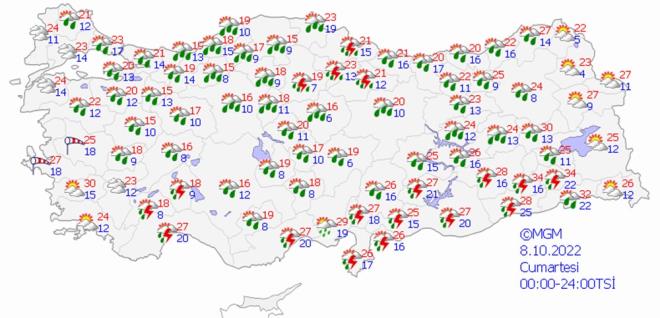 8 EKM CUMARTES GN HAVA NASIL OLACAK?