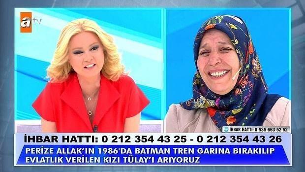 Kznn yllar nce kendisinden alndn ve Batman'daki tren garna brakldn anlatan Perize Hanm'n hikayesi izleyenleri gzyalarna bodu.