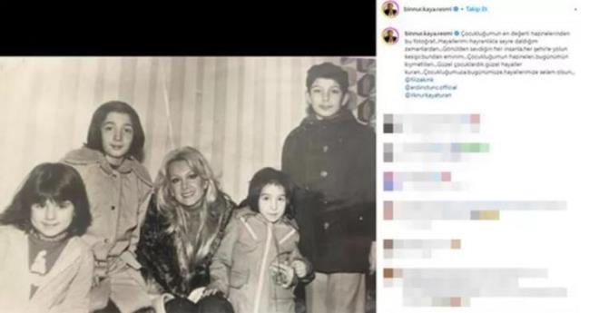 "Bu fotoraf ocukluumun en deerli hazinelerinden. Hayallerimi hayranlkla seyre daldm zamanlardan. Gnlden sevdiin her insanla, her ehirle yolun kesiir, bundan eminim. ocukluumun hazineleri, bugnmn kymetlileri. Gzel ocuklardk, gzel hayaller kuran. ocukluumuza, bugnmze, hayallerimize selam olsun"