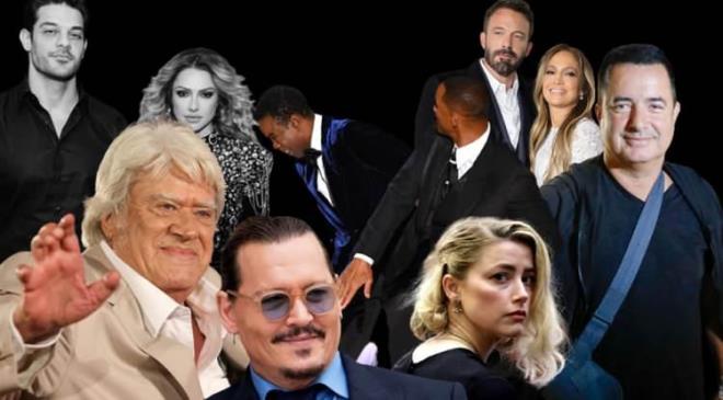 2023 ylna girmeye sayl gnler kala bu yl magazin dnyasnda yllar gese de unutulmayacak olaylar gndem oldu. Will Smith'in tokadndan Kralie II. Elizabeth'in lmne; Hadise'nin boanmasndan arkclarn sahnedeki gereksiz ovlarna kadar derledik. te 2022'ye damgasn vuran olaylar...