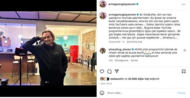 alayan YouTube'a veda ettiini u szlerle duyurdu:  <br>  "Bu fotoraflar, dn son kez yaptmz YouTube ekimlerinden. Siz ubat ay ortasna kadar izleyebileceksiniz, ama biz dn son kez ekim yaptk. Artk YouTube?a veda zaman?    <br>Doktor ilerinizi azaltn, biraz kendinize zaman ayrn dedi? Bugne kadar YouTube programlarmza gsterdiiniz ilgiye ok teekkr ederiz? Bir gn baka maceralarda tekrar grmek midiyle? Her ey iin ok teekkrler? Minnettarz?