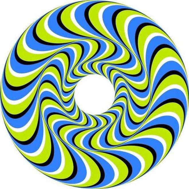 Bu resimdeki daire aslnda hareket etmiyor.