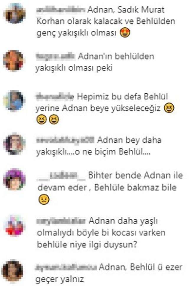 "ADNAN, BEHLL'DEN DAHA YAKIIKLI"    Filmde gen oyuncu Boran Kuzum, Behll olarak yer alrken, Osman Sonant'n Adnan Bey olarak yer aldn gren kullanclar sosyal medyada "Adnan Bey, Behll'den daha yakkl" yorumlarnda bulundular.