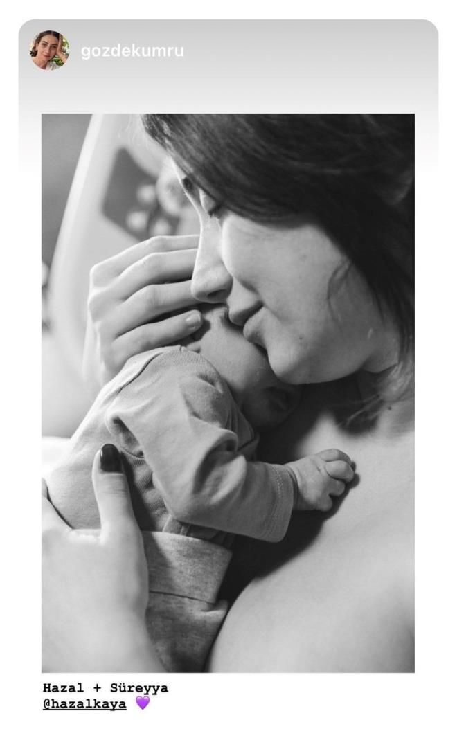 LEYLA SREYYA LE YEN POZ  <br>  imdilerde tm vaktini ocuklaryla geiren Hazal Kaya, Leyla Sreyya ile ekilen yeni bir karesini takipileriyle paylat.  <br>  32 yandaki Kaya, bebeiyle hastane odasnda ekilen fotorafn yaynlad. Anne-kzn pozu byk ilgi grd.