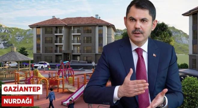 evre, ehircilik ve klim Deiiklii Bakan Murat Kurum, Twitter hesabndan Gaziantep'te ina edilecek konutlarn grsellerini paylat.