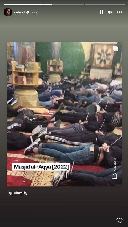 CELAL AL    nl oyuncu Celal Al, Mescid'i Aksa'da ibadet eden Mslmanlara kar gerekletirilen saldrlar knad.