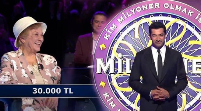 Atv ekranlar�nda yay�nlanan bilgi yar��mas� Kim Milyoner Olmak �ster yar��mas�nda ilgin� anlar ya�and�. Her b�l�m� heyecanla izlenen yar��man�n son b�l�m�nde 90 ya��ndaki Rana �zmutlu geceye damga vurdu. ��te muhte�em performans�yla herkesi �a��rtan o yar��mac�...