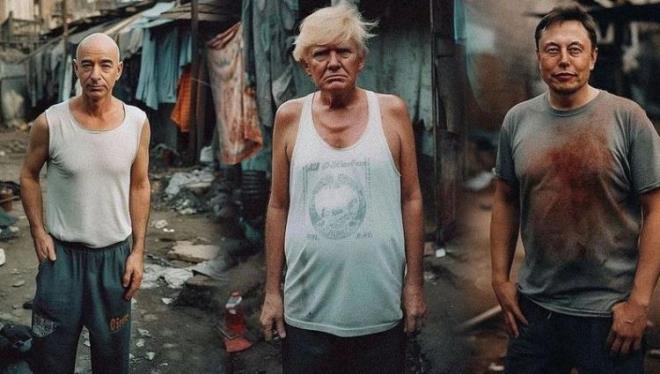 Son gnlerde Yapay zekadaki hzl ilerlemeler teknolojide r amaya devam ediyor. Hint sanat Gokul Pillai, "Dnyann en zenginleri yoksul olsalard nasl grnrlerdi?" sorusuna, yapay zekay kullanarak yapt izimlerle herkesi artt. te Donald Trump, Bill Gates, Elon Musk gibi dnyann en zengin kiilerinin yoksul halleri...