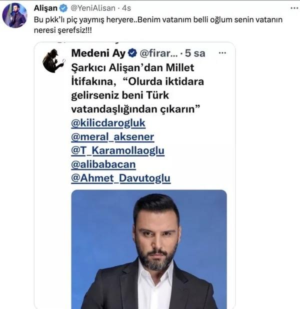 Ardndan bu haberi yaynlayan sitenin adn da paylaan nl arkcnn 'Bu pkk?l pi yaym heryere..Benim vatanm belli olum senin vatann neresi erefsiz!!!' szleri ise herkesi oke etti.