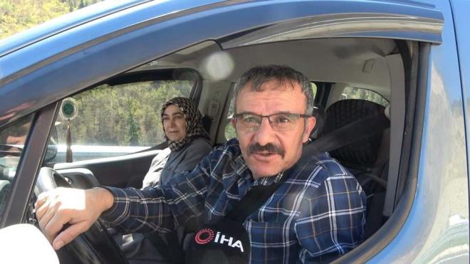 Arakl?dan Zigana Tnelini kullanmak iin gelen kr Ate, ?Arakl?dan srf Zigana Tnelini kullanmak ve ziyaret etmek iin geldik.