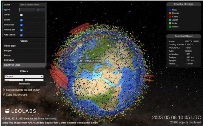 Bu durum irketin gzlem alanndan geen herhangi bir nesneyi izlemesine ve lmesine olanak tanyor. LeoLabs?in zleme sistemi ayrca,ap 2 cm kadar kk nesneleri de alglayabiliyor.