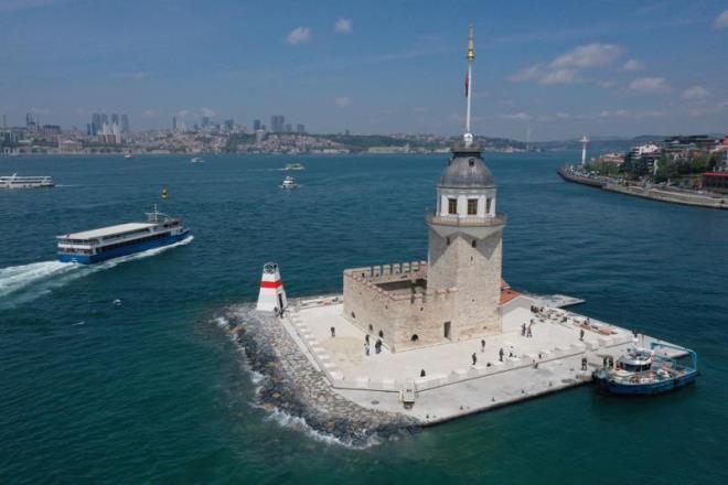 Kz Kulesi'nin salam bir ekilde gelecek kuaklara aktarlmas iin ada, ortalama 25 metre derinlikte 201 kazk ile epeevre tahkim edildi, zellikle hakim dalgann yksek olduu kuzey, bat ve gney-bat ynnde palyeli tahkimat ile dalga etkilerine kar korunakl hale getirildi. Kule evresindeki platform da tamamen yenilendi.