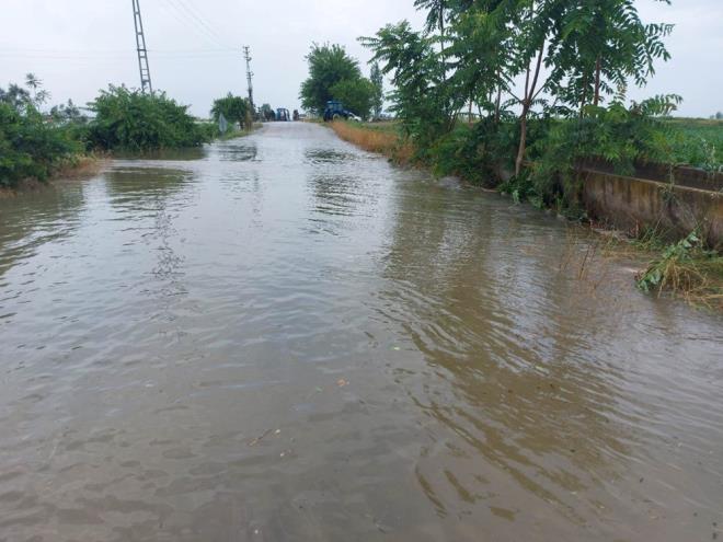 Ekili tarm arazileri de byk zarar grd. Blgede yan aralklarla srd belirtildi.