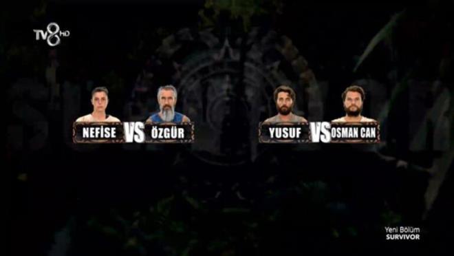 BREYSEL DOKUNULMAZLIK FNAL ELEMES  <p>  Osman Can ile zgr'n karlamasnda, lk oyunu zgr, ikinci oyunu Osman Can, nc oyunu zgr, drdnc oyunu Osman Can, beinci oyunu altnc oyunu ve yedinci oyunu zgr kazand. Toplamda 5-2?lik skorla zgr nc bireysel dokunulmazlk oyunun galibi oldu.