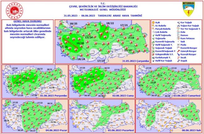 ORTA ve DOU KARADENZ    Paral ve ok bulutlu, blge genelinin yerel olmak zere saanak ve gk grltl saanak yal geecei tahmin ediliyor. Yalarn; Samsun, Amasya, Tokat ve orum evrelerinde yer yer kuvvetli olmas bekleniyor.<br>  AMASYA C, 25C    Paral ve ok bulutlu, yerel olmak zere saanak ve gk grltl saanak yal geecei tahmin ediliyor. Yalarn yer yer kuvvetli olmas bekleniyor.<br>  SAMSUN C, 22C    Paral ve ok bulutlu, yerel olmak zere saanak ve gk grltl saanak yal geecei tahmin ediliyor. Yalarn yer yer kuvvetli olmas bekleniyor.<br>  TOKAT C, 24C    Paral ve ok bulutlu, yerel olmak zere saanak ve gk grltl saanak yal geecei tahmin ediliyor. Yalarn yer yer kuvvetli olmas bekleniyor.<br>  TRABZON C, 21C    Paral ve ok bulutlu, yerel olmak zere aralkl saanak ve gk grltl saanak yal