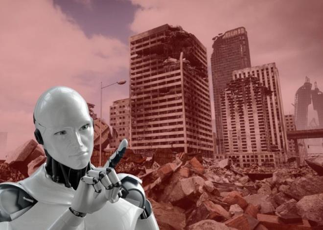 BASKICI BR TOPLUM ORTAYA IKABLR  nsans robot Ameca potansiyel yapay zeka kyametini "Yapay zeka ve robotlar konusundaki hayal edebileceim en kabus senaryo, robotlarn insanlar farknda olmadan onlar kontrol ve maniple edebilecek kadar glenmeleri olacaktr. Bu, bireysel hak ve zgrlklere sayg gsterilmeyen baskc bir toplum ortaya kartabilir." szleriyle tanmlad.