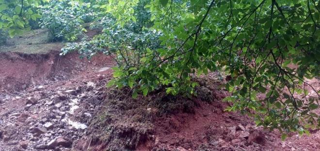 Yeilky'de ekili alanlar sular altnda kald.