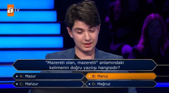 Ancak doru yant A kk "Mazur" olacakt.