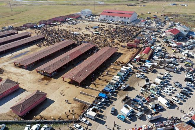 le saatlerine kadar younluun devam ettii alan, drone ile grntlendi.