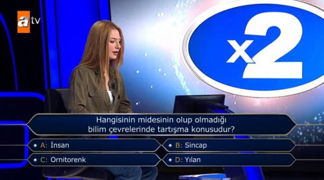 ift cevap joker hakkn kullanmaya karar veren yarmac ilk olarak 'D kk Ylan' iaretledi.