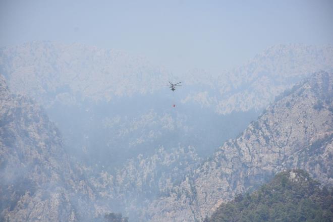KONTROL ALTINA ALINDI    Tarm ve Orman Bakan brahim Yumakl, yangnn kontrol altna alndn duyurdu.    Soutma almalarnn devam ettiini duyuran Bakan Yumakl, "Yangnn ilk anndan itibaren cansiparane grev yapan orman tekilatmzn ve dier tm kurum alanlarnn emeine salk." ifadelerini kulland.