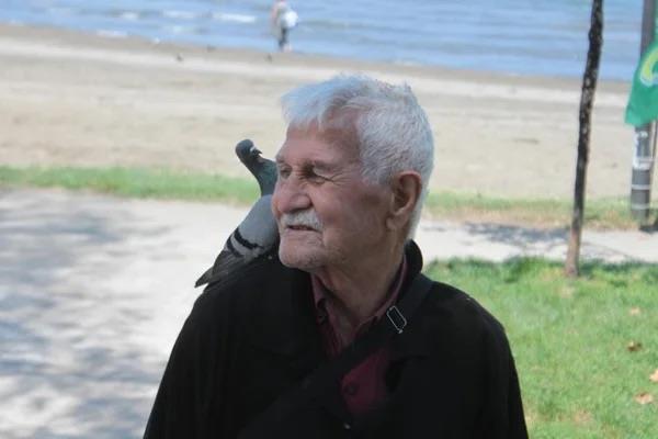 Her gn 3 defa besleme yapyorum, maam yok bu gvercinlere para da yetitiremiyorum. Huzurevine yerlemeden ncede de Perembe ilesinde gvercin besliyordum, burada 5 yldr besliyorum? diye konutu.