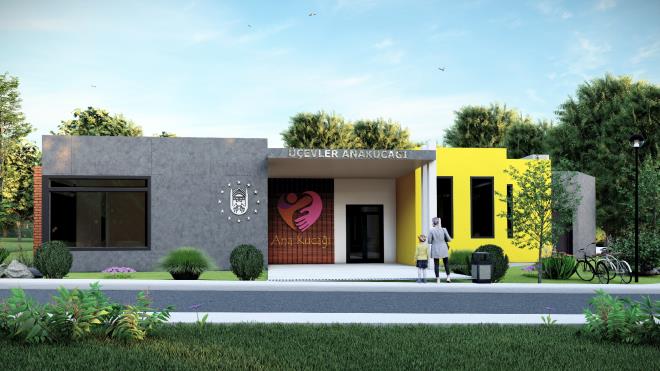 Bursa Bykehir Belediyesi?nin zellikle dar gelirli ailelerin ocuklarnn da okul ncesi eitim hizmetlerinden faydalanabilmesi amacyla 2019 ylnda 6 merkezle balatt ve saylar 24?e ulaan Ana Kucaklar halkas genilemeye devam ediyor. 2022-2023 eitim-retim dneminde yaklak 250 retmenle, 3000?e yakn renciye eitimin verildii merkezlere evler Ana Kuca da ekleniyor. Demirci ve evler mahallelerine hizmet vermek zere 570 metrekare taban alanda tek katl olarak inaatna balanan projede, 6 adet derslik, yemekhane, teknik alanlar, mdr odas ve retmenler odas bulunacak. Temel imalatlar tamamlanan ve inaatn hzla srd proje, blge sakinlerinin okul ncesi eitime eriimine byk kolaylk salayacak.