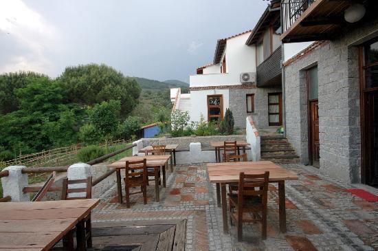 8 odal otelin mutfanda yre otlar, bahede yetien sebzeler ve zeytinya kullanlarak birbirinden nefis yemekler hazrlanyor.