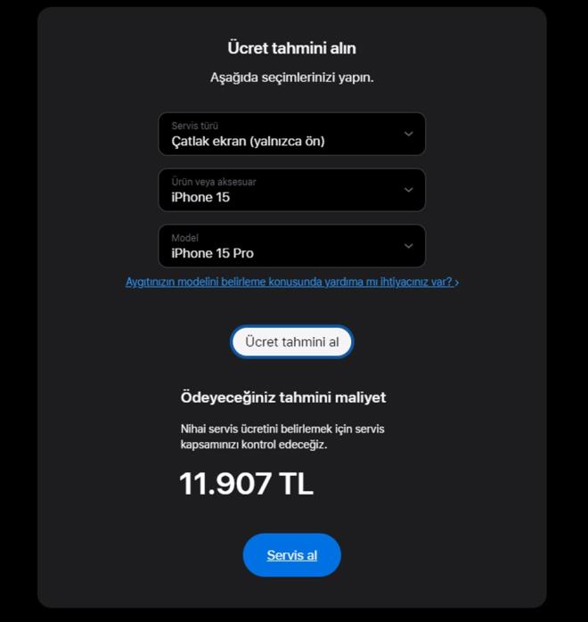 PHONE 15 PRO    iPhone 15 Pro'nun yalnzca n cam deiim fiyat 11 bin 907 TL olarak belirlendi.